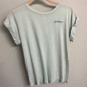 Lululemon mint green tee shirt